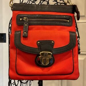 JPK Paris 75 Ballistic Nylon Adjustable Crossbody Bag  Tomato Red